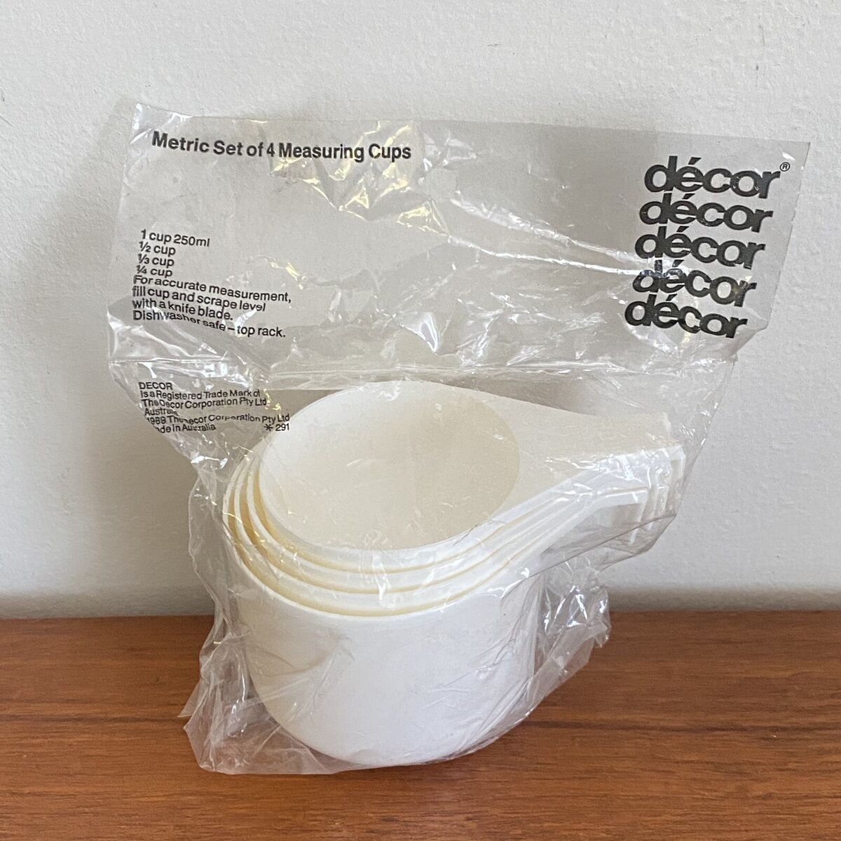 Decor Measuring Cups Set of 4 White